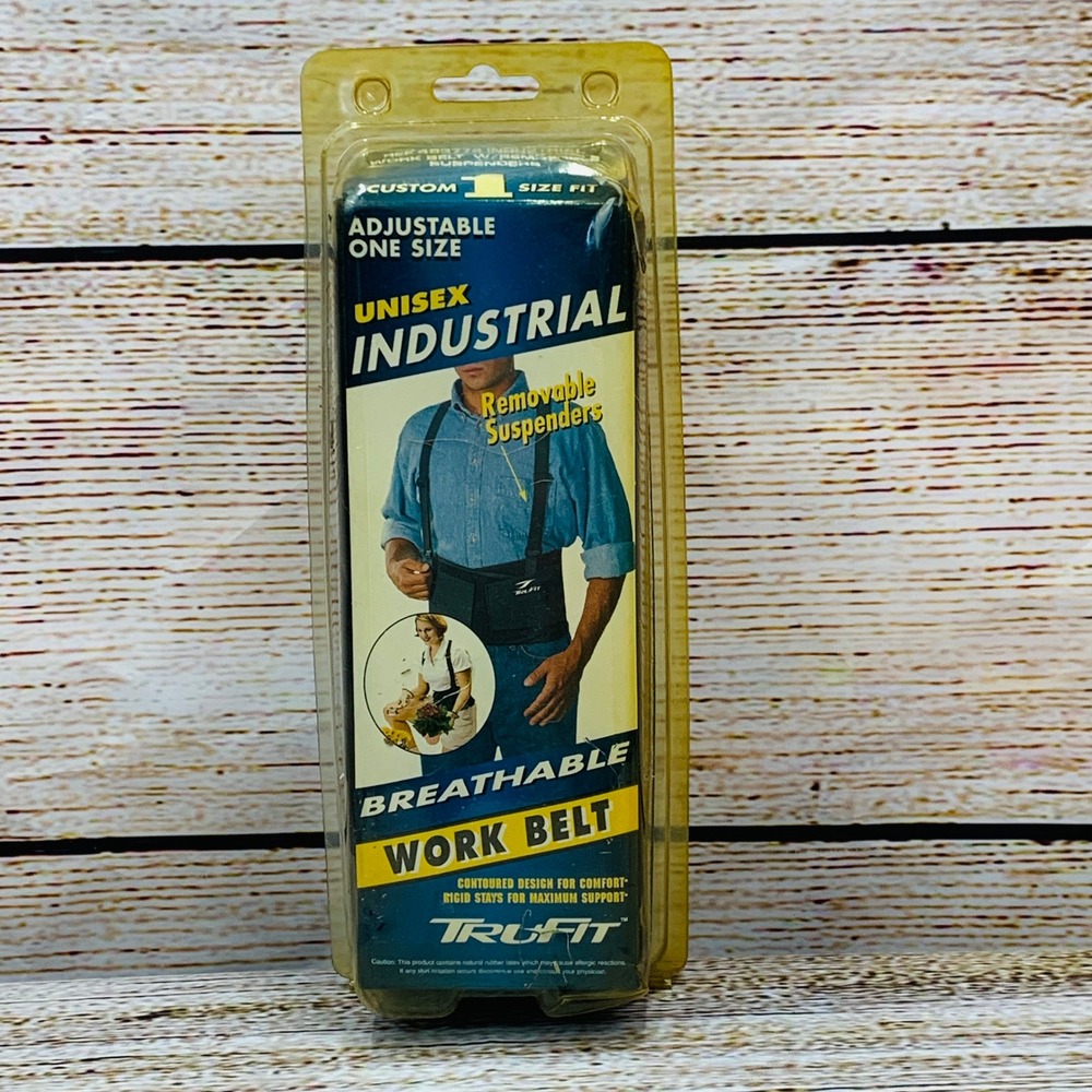 Trufit Industrial Work Belt Removable Suspenders‎ Breathable Adjustable One Size